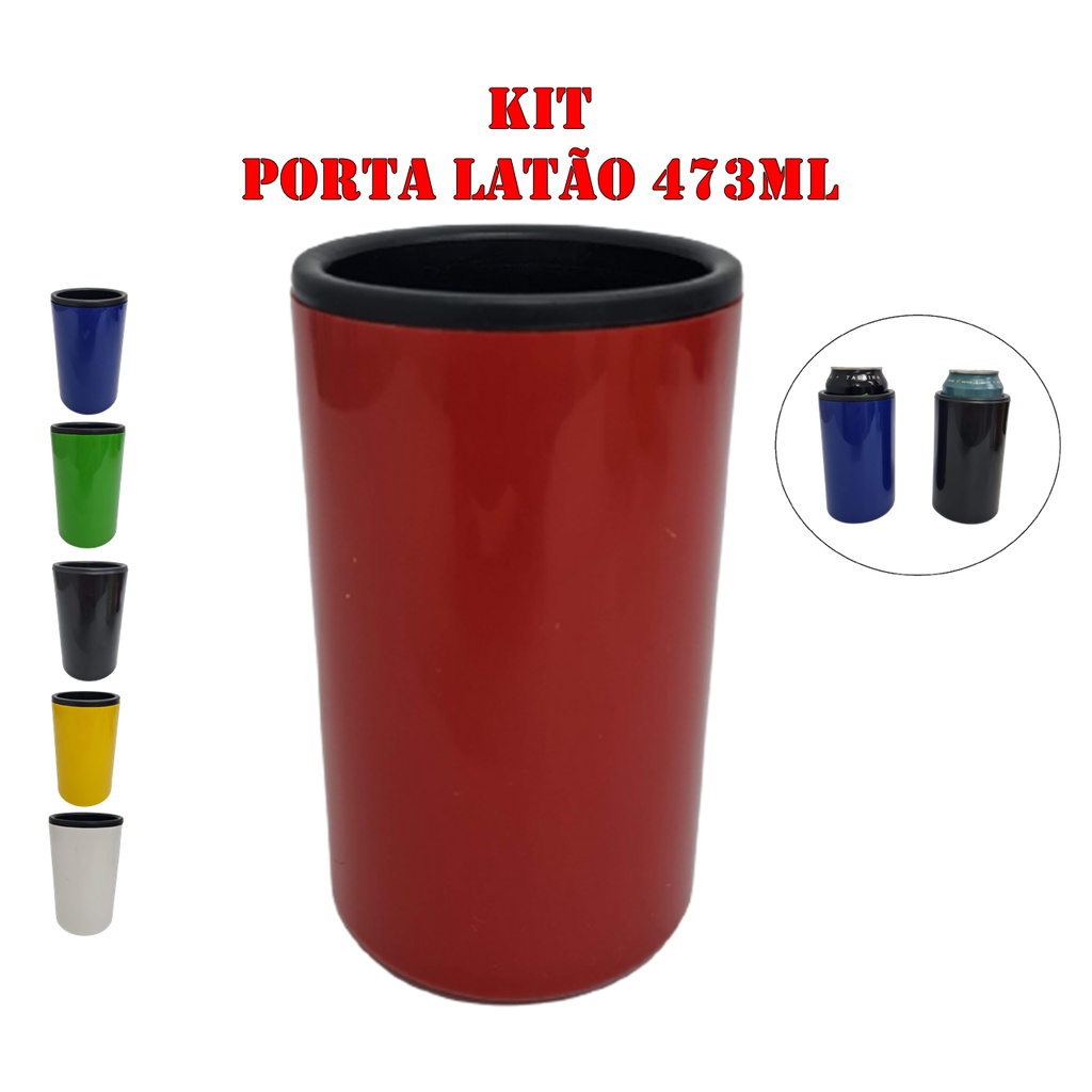 Kit 3 PORTA LATÃO CERVEJA TÉRMICO 473ML COOLER CERVEJA LATÃO em Oferta na Shopee