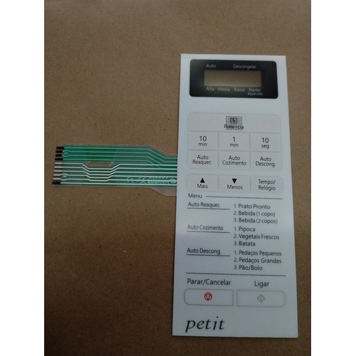 Membrana Teclado   Forno Microondas Panasonic Nnst 250w NNST250
