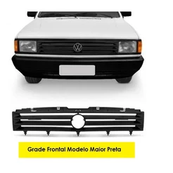 Grade Preta Frontal Radiador Gol Saveiro 1987 1988 1989 1990 (MAIOR) Preto