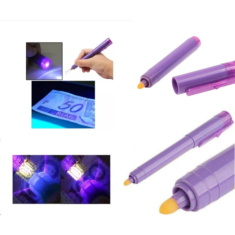 Caneta Testadora de Dinheiro / Teste Detector de Nota Falsa | Shopee Brasil
