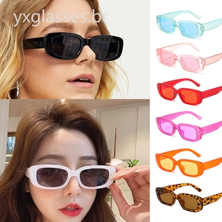 Quadrados Óculos De Sol Clássicos Femininos Retro Moda Armação Pequena Oculos
