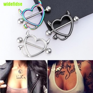 [Perfeito] Corações De Buzina De Boi Anéis De Barra De Barbell Piercing De Mamilo Aço Cirúrgico