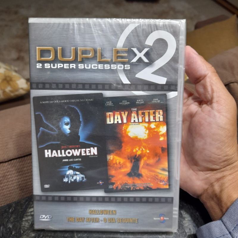 DVD duplex 2 sucessos Halloween e THE day after lacrado de fábrica