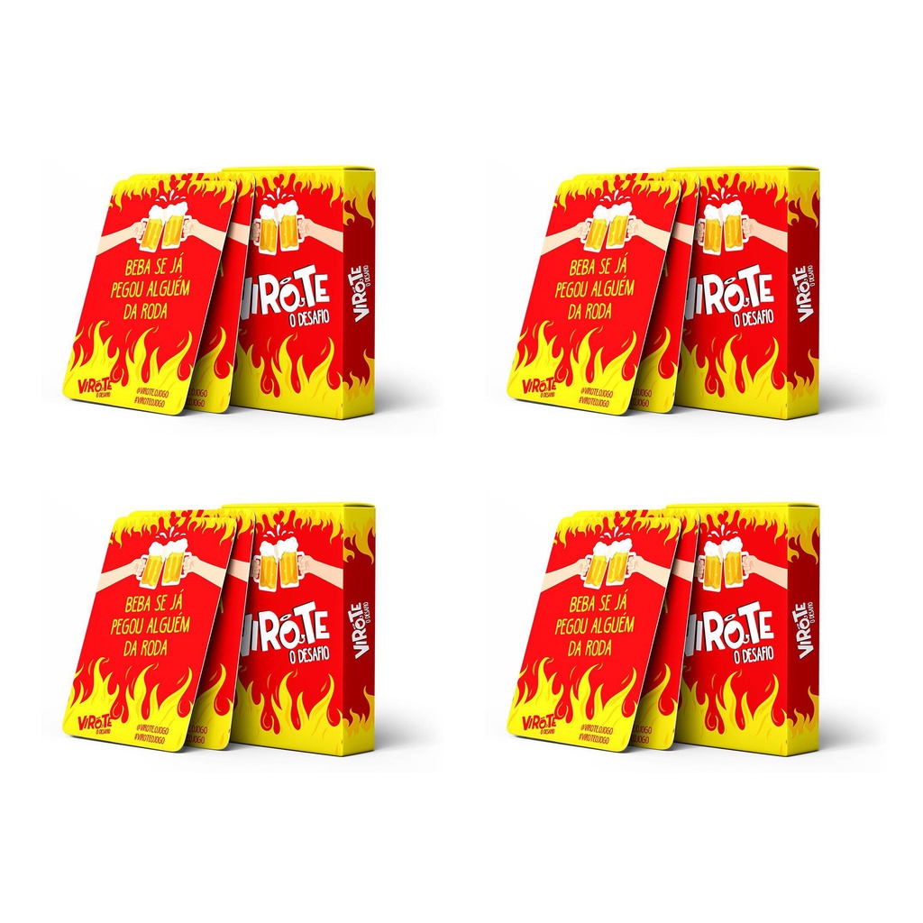 Jogo Virote O Desafio - Bebida Baralho Cartas Bebão Esquenta Escolha o Seu!