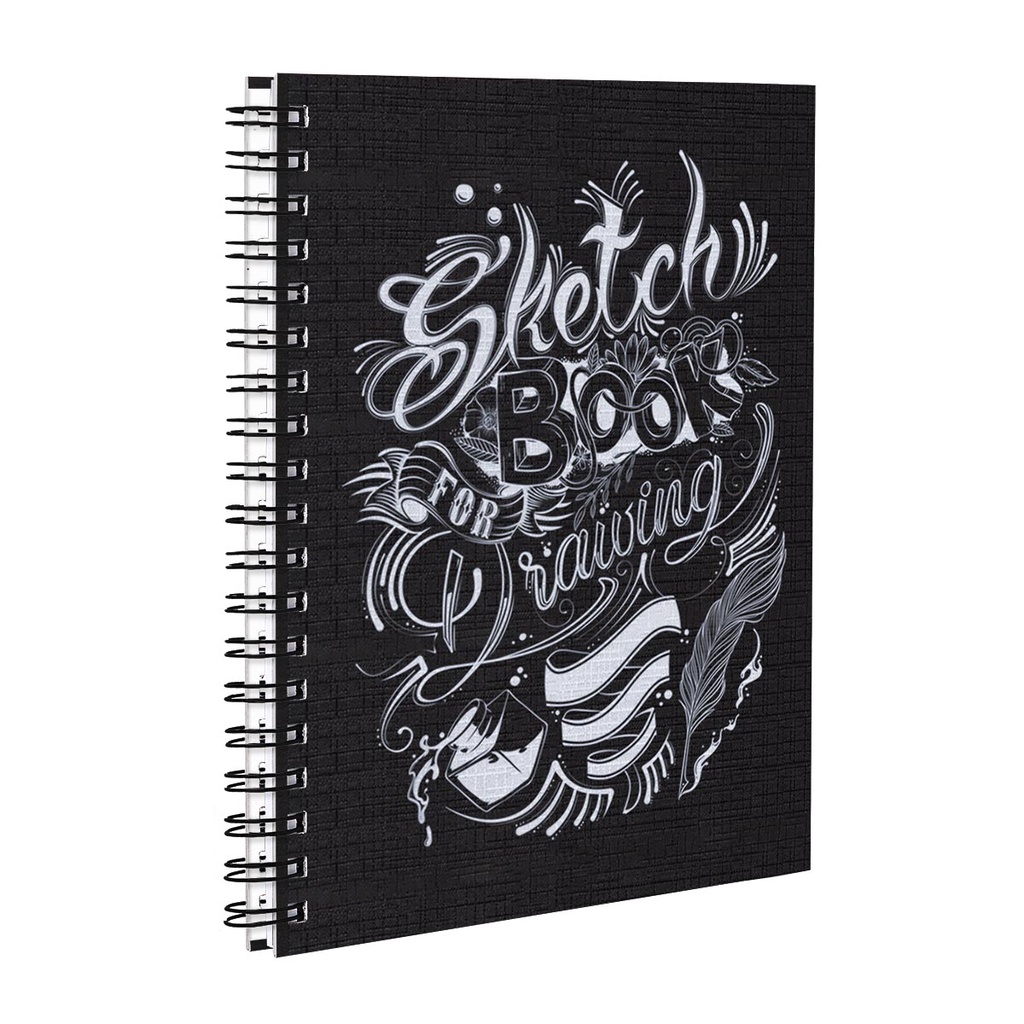 Sketchbook Caderno Desenho 100 Págs 50 Folhas 18x25cm 180g