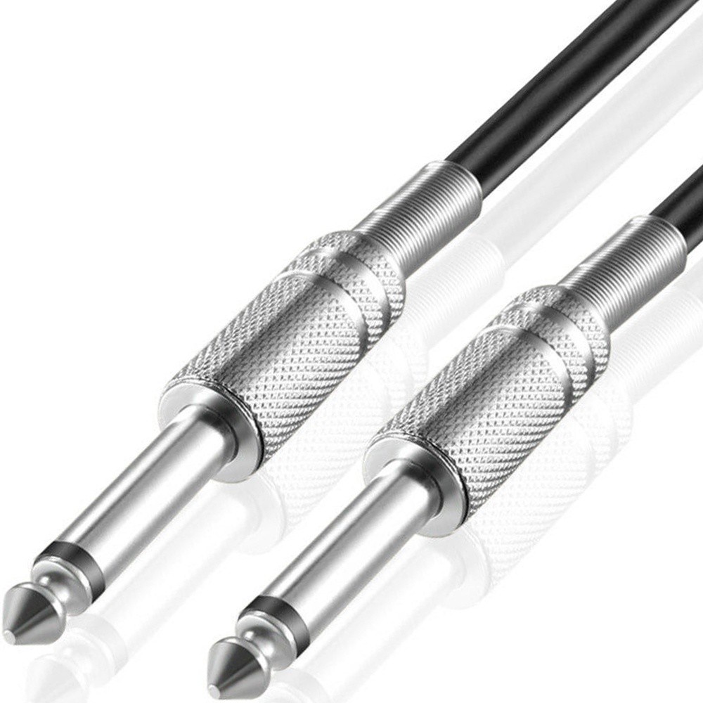 Cabo P10 X P10 Blindado Profissional 5 Metros Instrumento Musical Caixa De Som