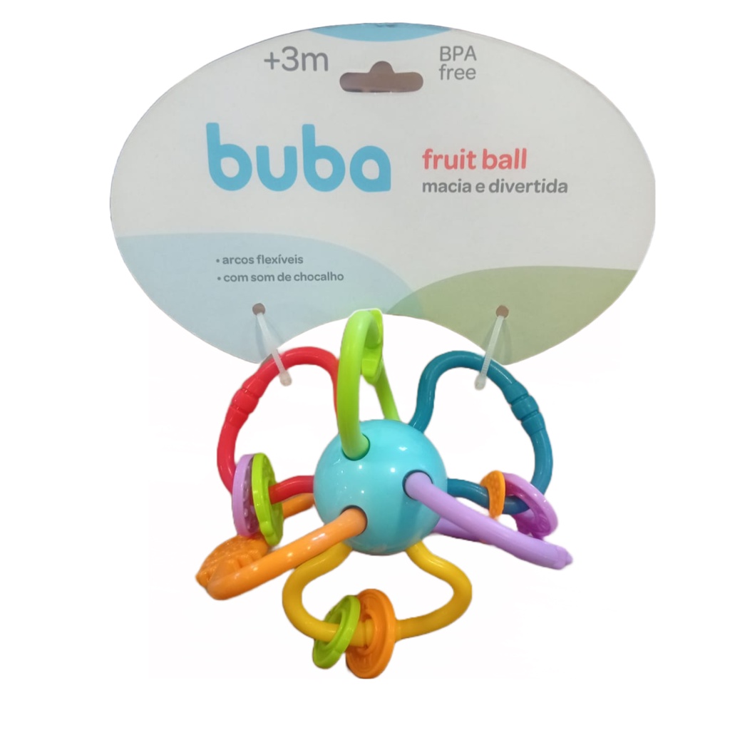 Fruit Ball Chocalho e mordedor de Bebê 15298 - Buba