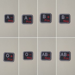 Patch BordadoTipo Sanguíneo  com Velcro em Oferta na Shopee