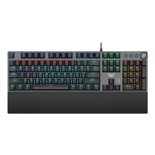 Teclado Gamer Mecânico USB Led F2058 - Aula