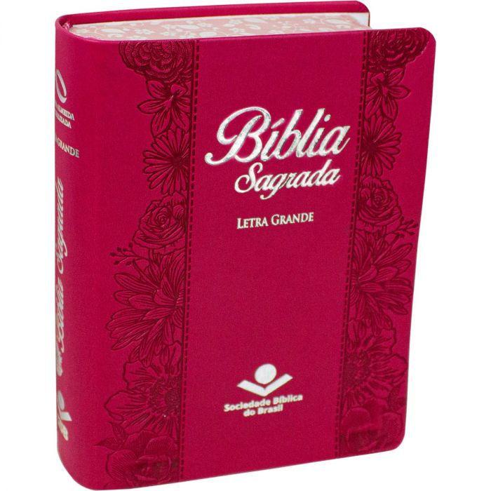 Bíblia Sagrada Pequena NAA Letra Grande - Pink Flor em Oferta na Shopee