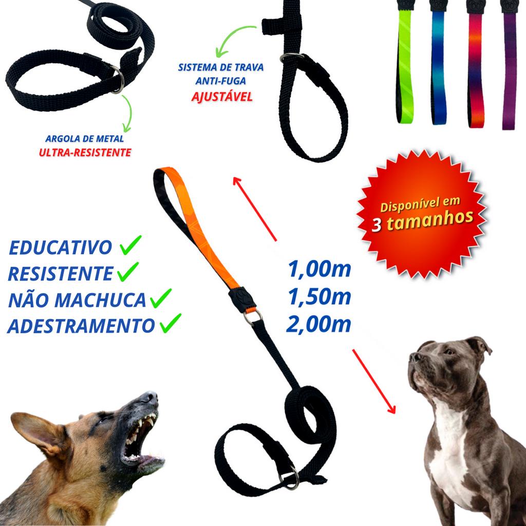 Guia de adestramento enforcador unificada coleira para cães não machuca