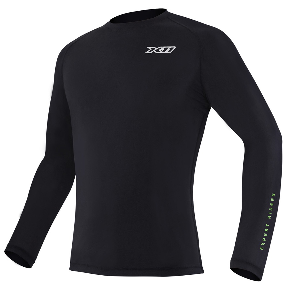 Camiseta Preta Segunda Pele Térmica Climate X11 Motoqueiro Natação Treino Motociclista Ciclista Corrida Frio em Oferta na Shopee