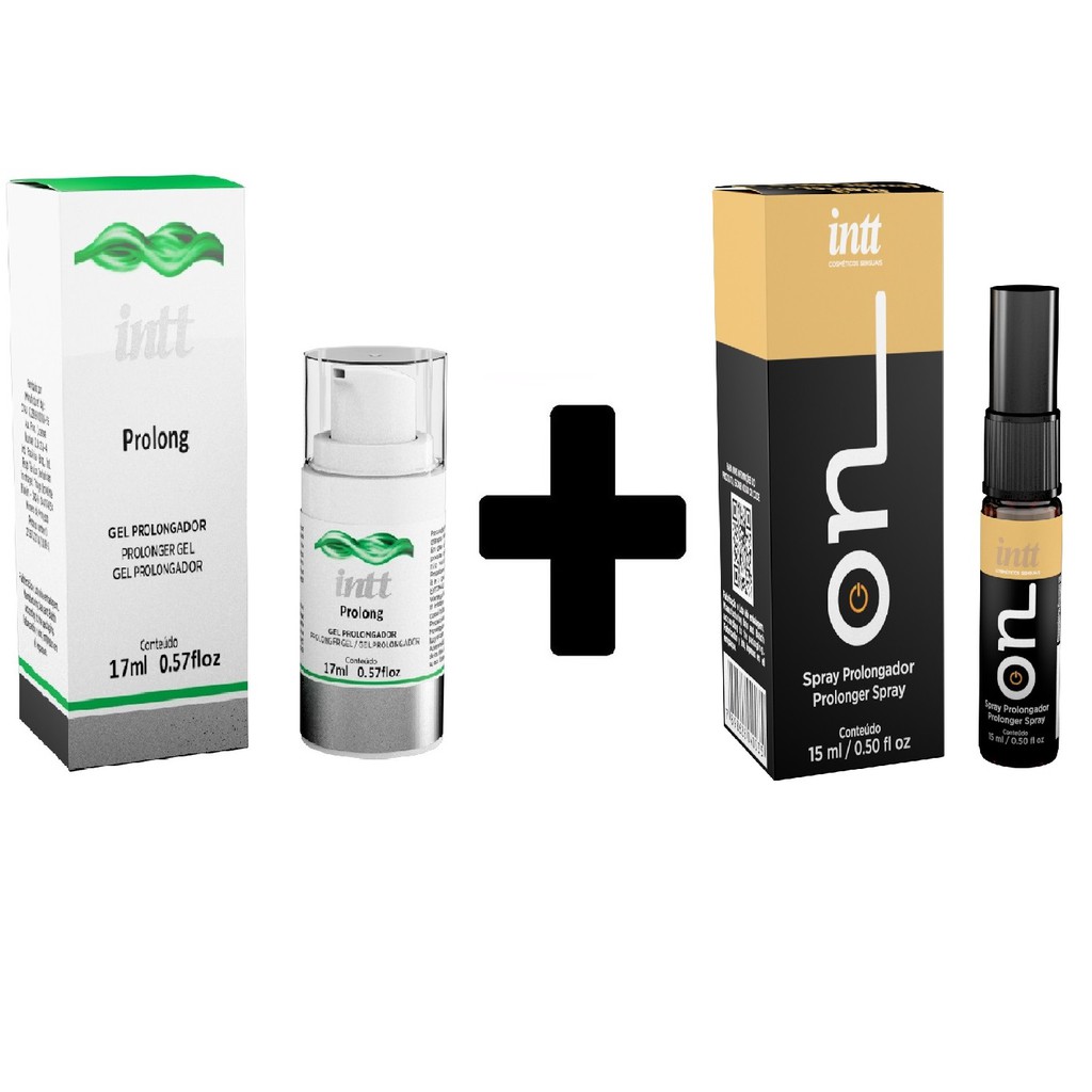 Kit Gel Masculino On + Prolong Intt Retardante Ejaculação 15ml