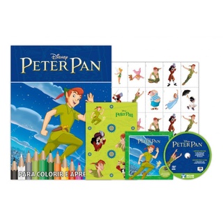 Kit 5 em 1 com DVD Disney - Peter Pan