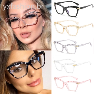 Armação De óculos Anti-radiação óculos Moda Olho Gato Mulheres Luz Azul