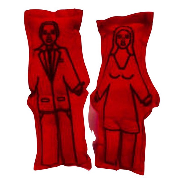 Boneco De Pano Para Vodu Casal Cor Vermelho Shopee Brasil