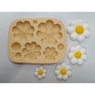 Molde de Silicone - Margaridas - 2,4 a 4,5 cm