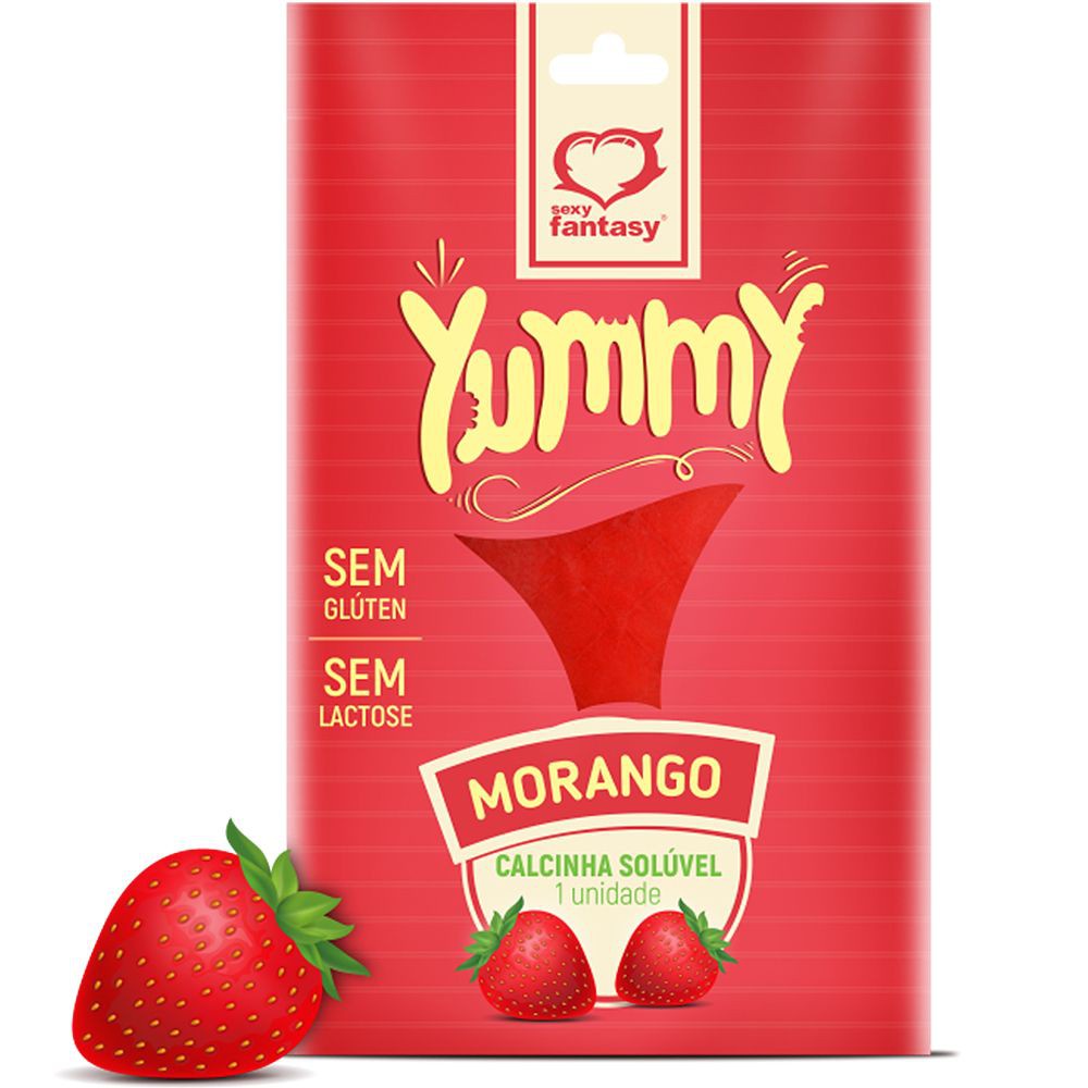 Calcinha Fio Dental  Sabor: Morango Yummy Sexy Fantasy Produtos Eróticos Sex Shop em Oferta na Shopee