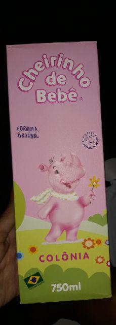 Colonia Cheirinho De Bebe Rosa 750ml Shopee Brasil