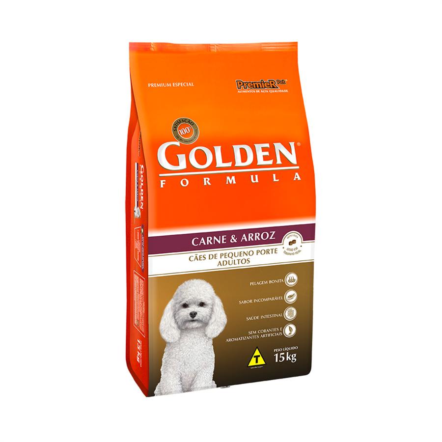 Ração Golden Formula Mini Bits Cães Adultos Raças Pequenas Carne e Arroz 1kg em Oferta na Shopee