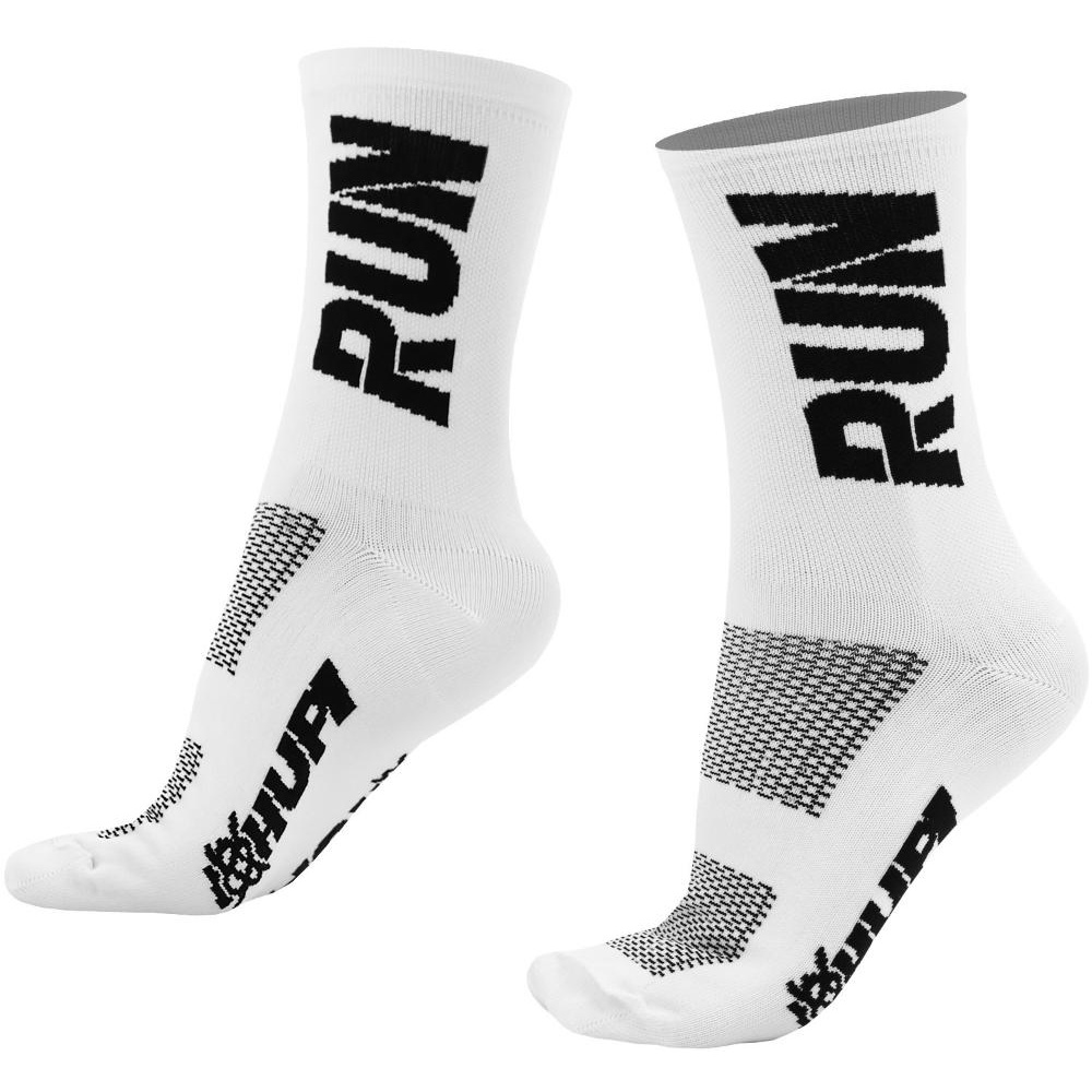 Meia HUPI Run Branco/Preto em Oferta na Shopee