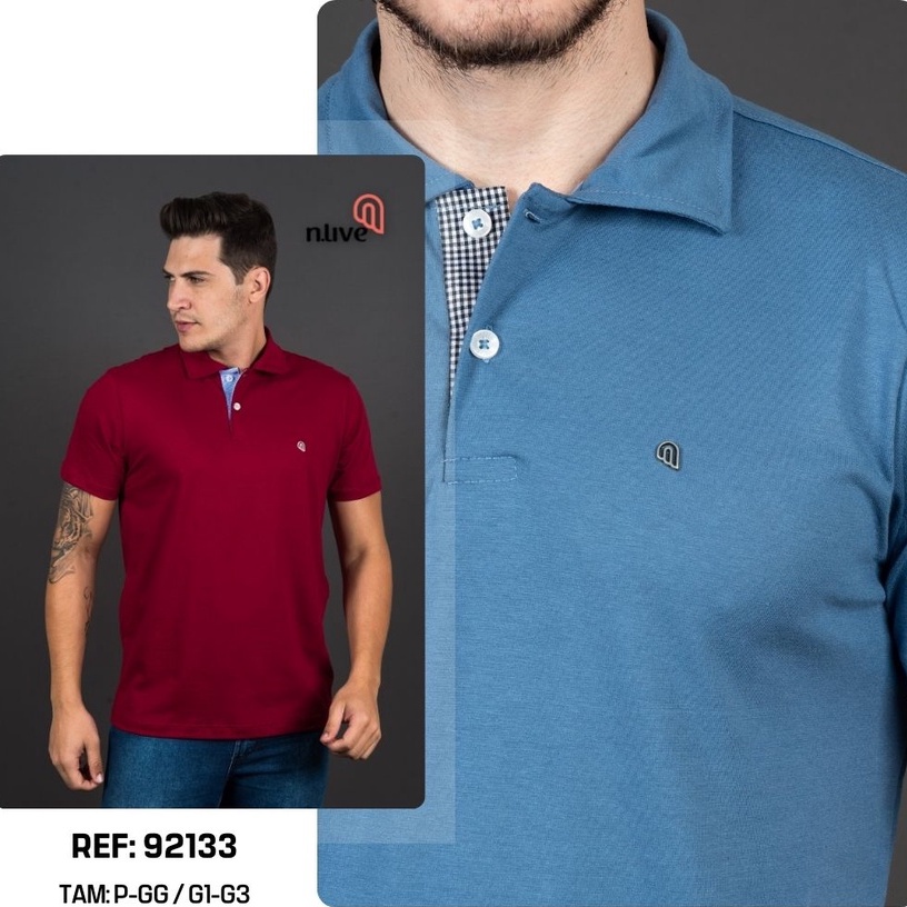 Camisa Gola Polo Masculina Algodão Premium Super Confortável Em Varias Cores Ótima Qualidade Promoção a pronta Entrega ATACADO REVENDA TAMANHOS P AO GG