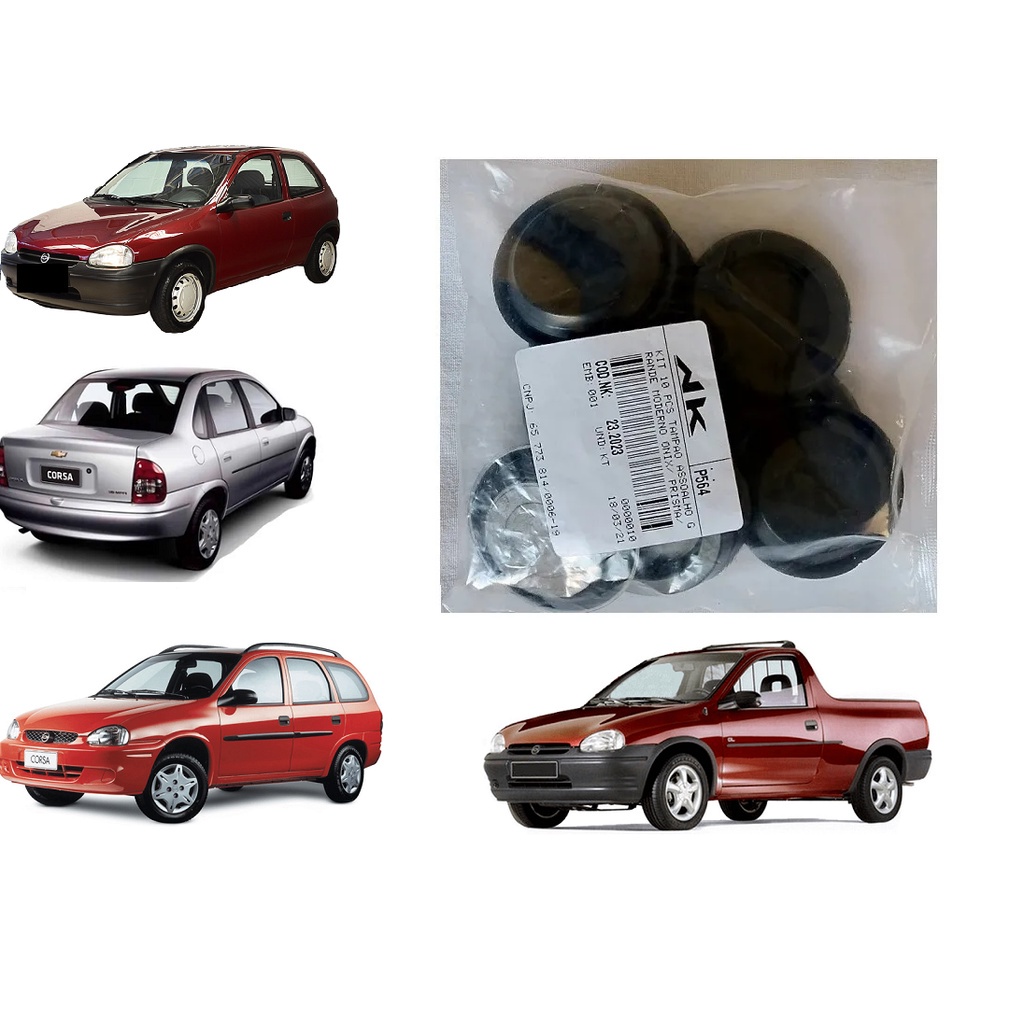 10 Tampão De Borracha Do Assoalho Do Corsa 94 95 96 97 98 99 00 01 02 em Oferta na Shopee