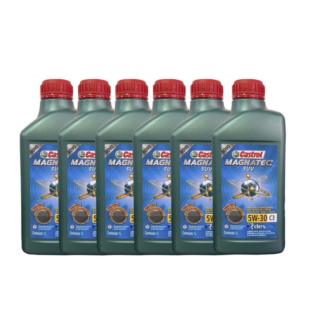 Kit troca de Óleo Carnival 2010-2021 Castrol Magnatec 5w30 Suv C3