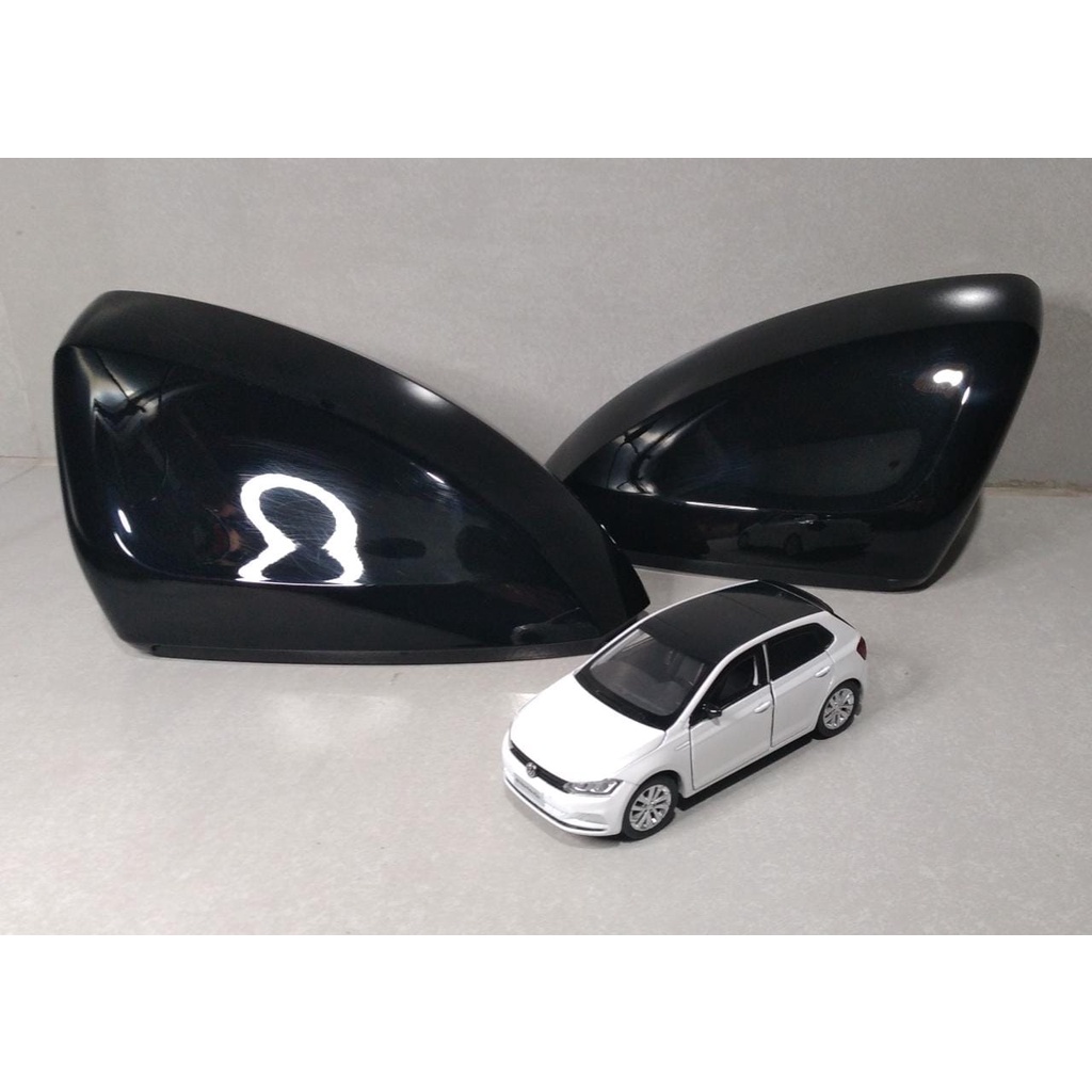 Par de Capas Retrovisor Original Volkswagen Polo Virtus  Black Piano