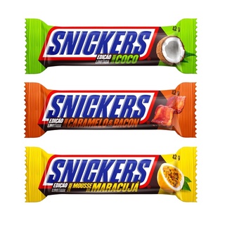 Caixa De Chocolate Caramelo SNICKERS Sabores Original Dark E Pé De ...