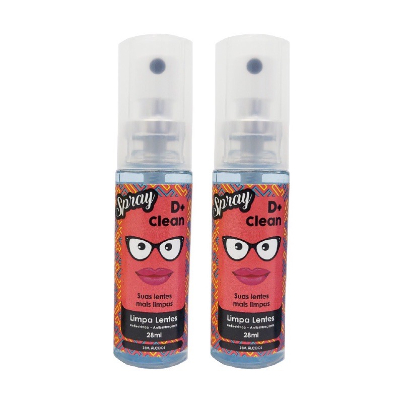 Kit 2 Limpa Lentes Oculos Telas Celular 25ml