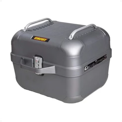 Baú para Moto Bauleto Smart com Porta USB Circuit 28 Litros até 9 Kgs Titanium