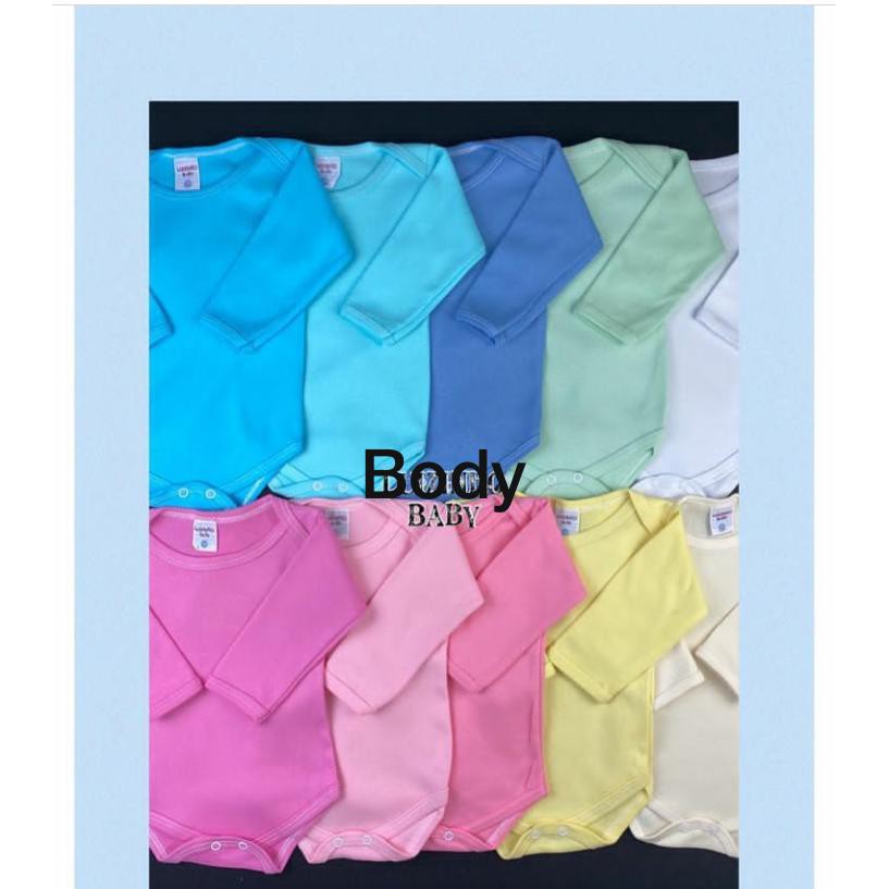 Kit 5 Body Bebê Infantil Menina Menino Promoção Bodie Suedie Manga Curta E Manga Longa Unissex