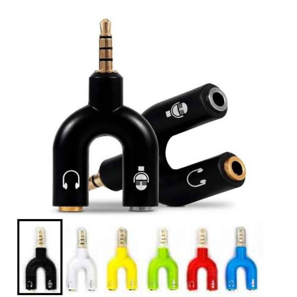 Adaptador Para Fone Headset Microfone Lapela P2 X P3 Áudio