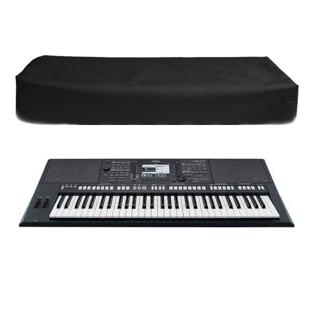 Capa Para Teclado Musical PSR-950 Preta Impermeável Flanelado Uv