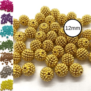 Pérola Craquelada 12mm Pacote Com 50 Unidades Várias Cores em Oferta na Shopee