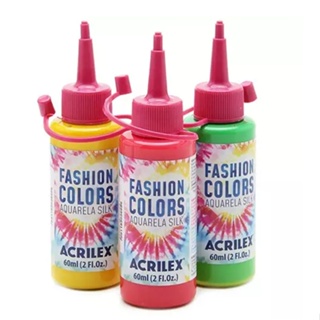 FASHION COLORS – AQUARELA SILK ACRILEX 60ML em Oferta na Shopee