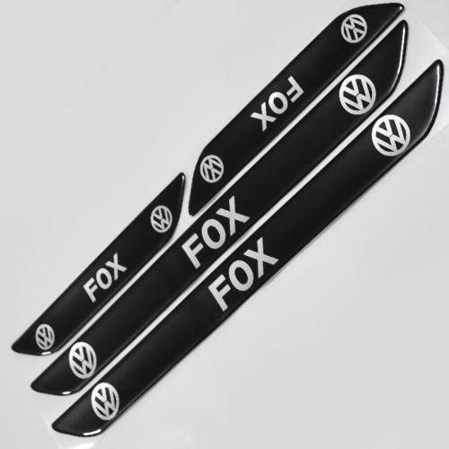 Protetor Soleira 4 Porta Relevo 3d M3 Carro Volkswagen Fox
