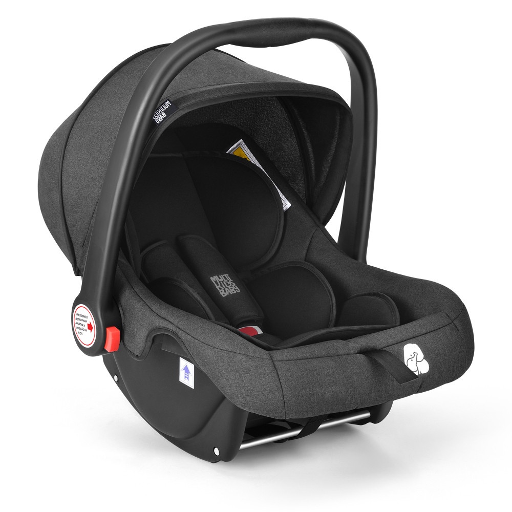 Bebê Conforto Class 0-13kg Preto com Cinza Multikids Baby - BB176