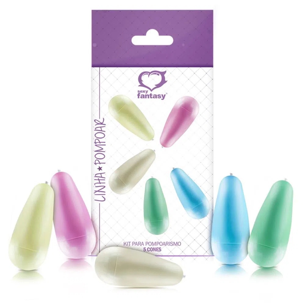 Kit Pesos C/5 Cones Para Pompoarismo Bolinha Pompoar - Fortalecimento vaginal em Oferta na Shopee