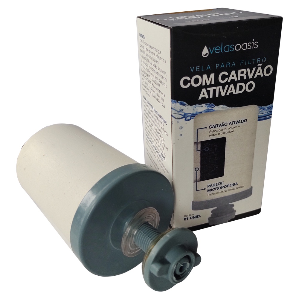 Filtro refil para bebedouro Acquapet Kit 02 Vela para Filtros de Barro Cerâmica
