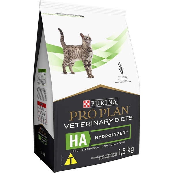 Ração Nestlé Purina Pro Plan para Gatos - Veterinary Diets HA Hydrolyzed 1,5kg - Pets