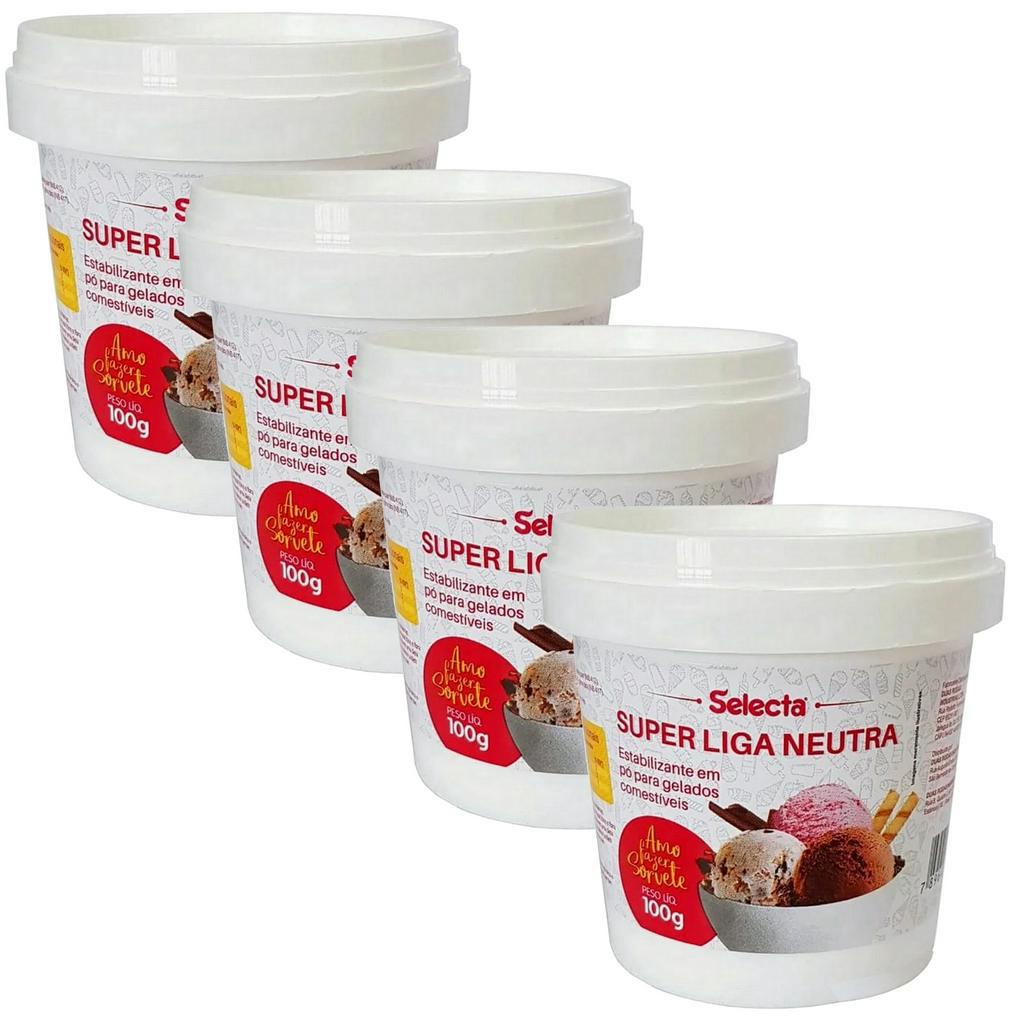 Kit 4 Super Liga Neutra Selecta 100 gr