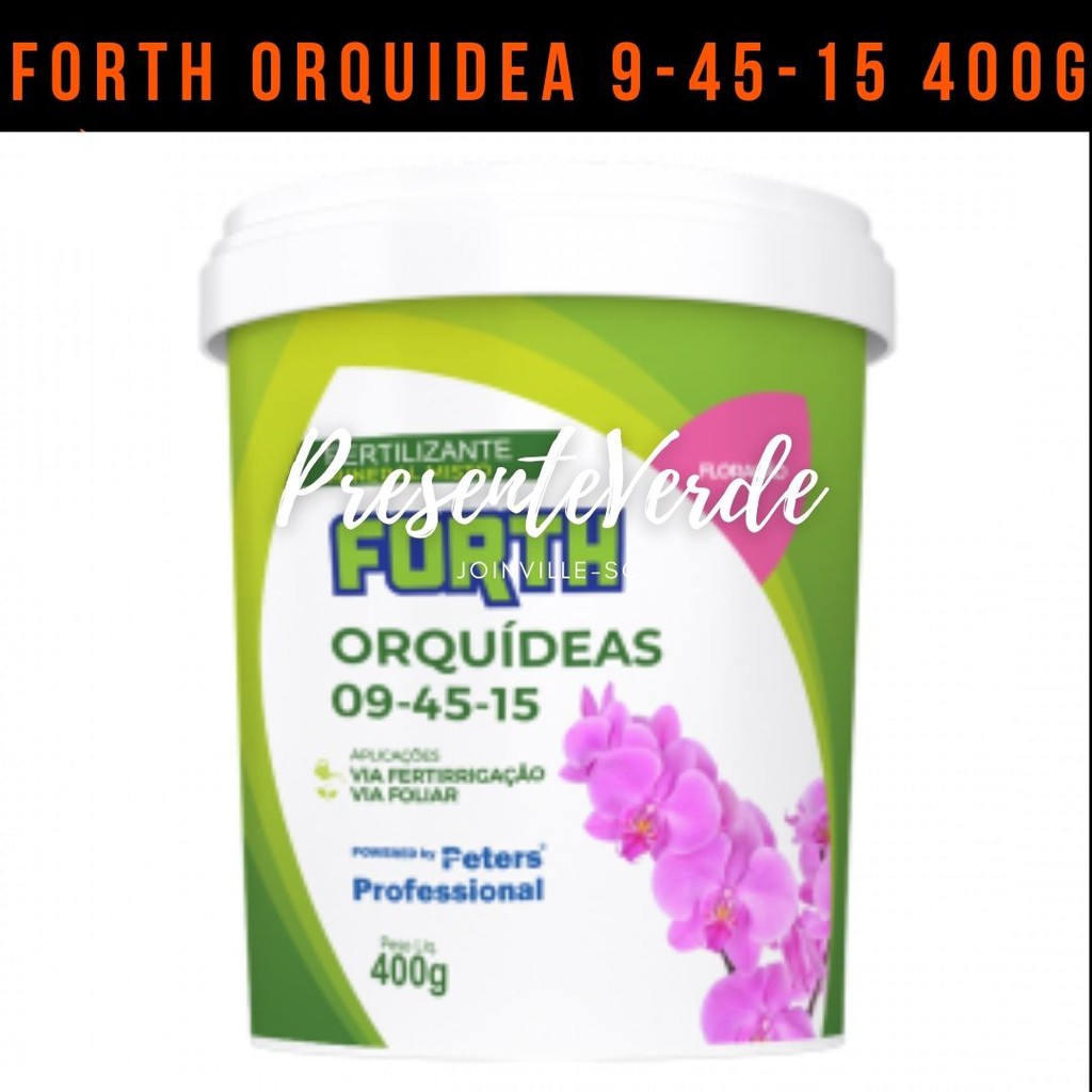 Fertilizante Adubo Forth Orquídeas Floração 9-45-15 400g | Shopee Brasil