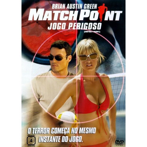 DVD Match Point – Jogo Perigoso | Suspense com Brian Austin Green | Thriller de Obsessão e Sedução