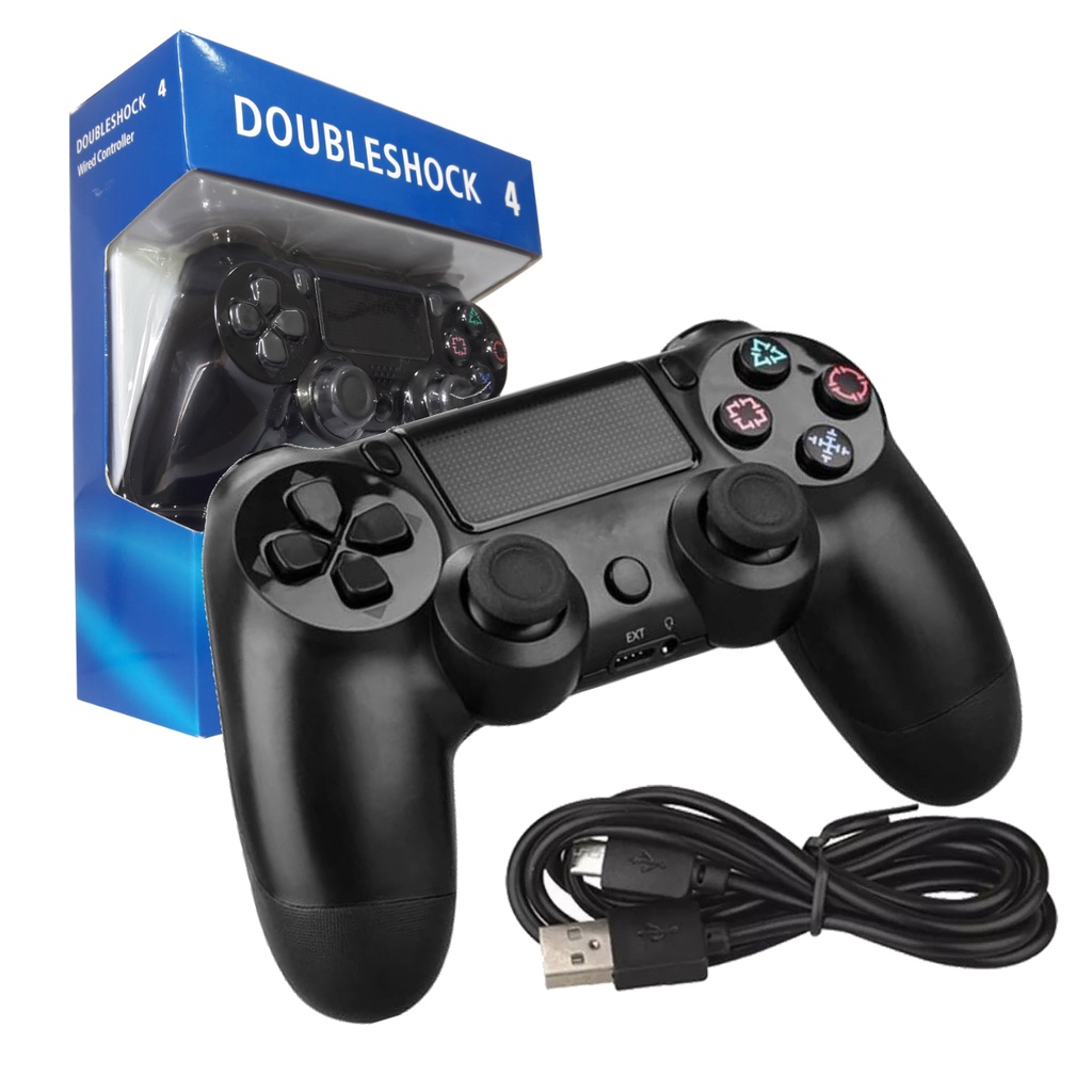 controle-joystick-playstation-ps4-com-fio-manete-play-4-super-precis-o
