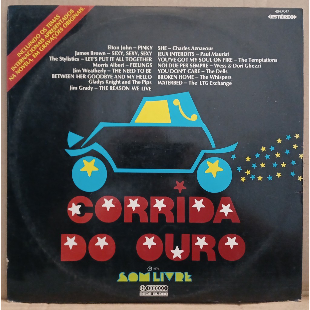 LP Disco De Vinil Corrida Do Ouro - Trilha Internacional Da Novela - LP Excelente Capa Laminada Muito Boa Ler Descrição