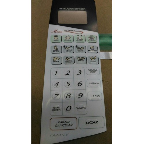 Membrana Teclado  Forno Microondas Panasonic Nns62 NNS 62