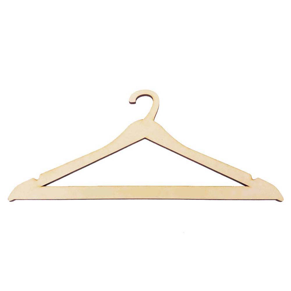 Kit 10 Cabide liso simples mdf 6mm noiva noivado daminha madrinha lacinhos vestido artesanato em mdf