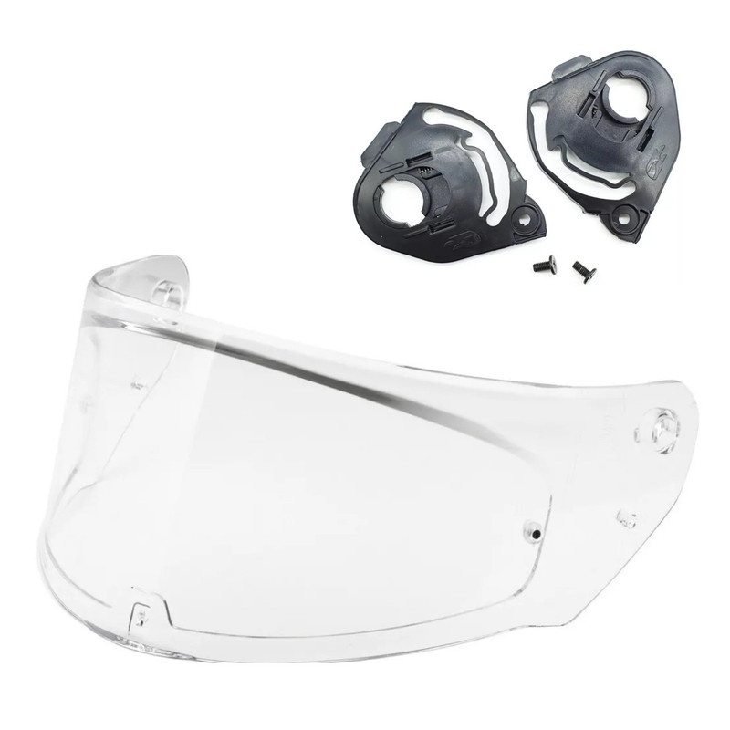 TSF | Viseira antirisco cristal capacete LS2 FF320 Stream, FF353 Rapid, FF800 Storm, FF810 Vigo + Reparo fixador lateral em Oferta na Shopee
